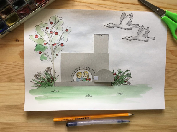 Рисунки на полях 7-14 лет